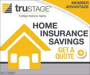 TruStage - Home Insurance Savings graphic with house icon